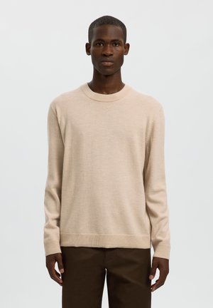 Selected SLHTRAY - Trui - oatmeal melange