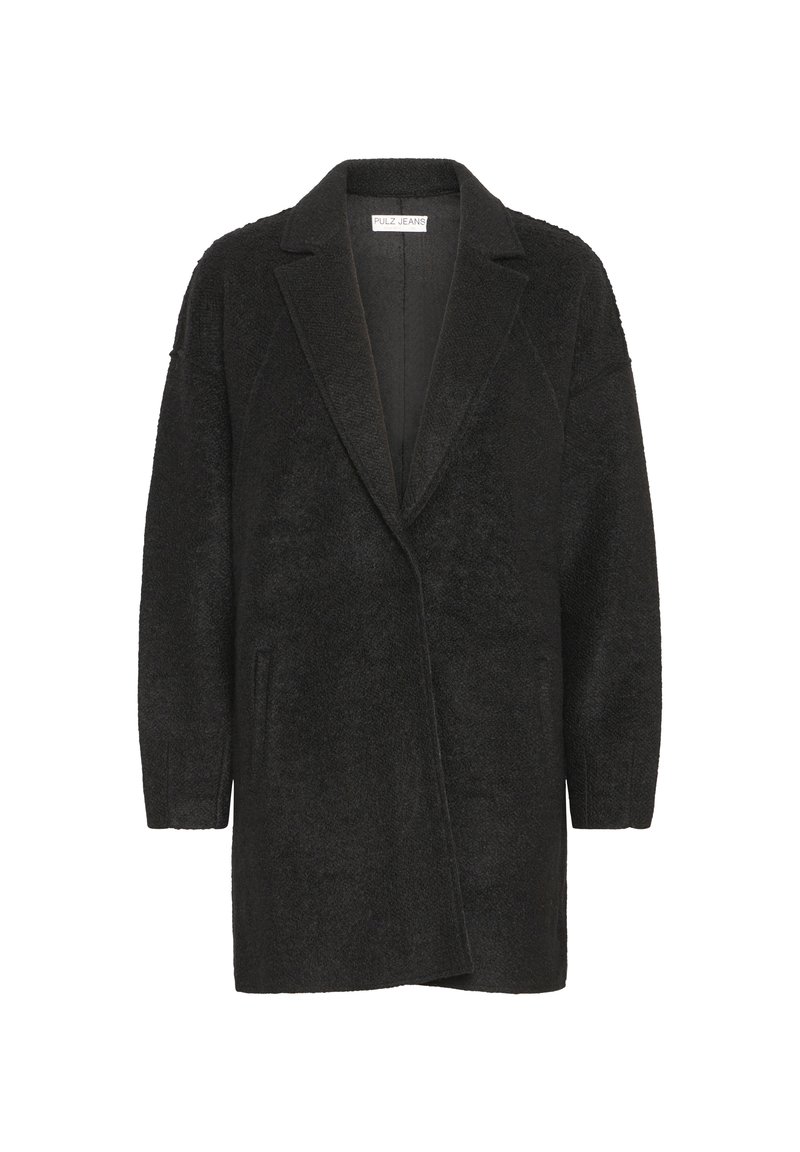 PULZ LULA - Short coat - black beauty/black - Zalando
