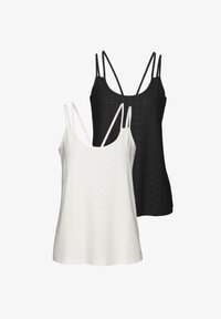 Geselecteerd, creme schwarz