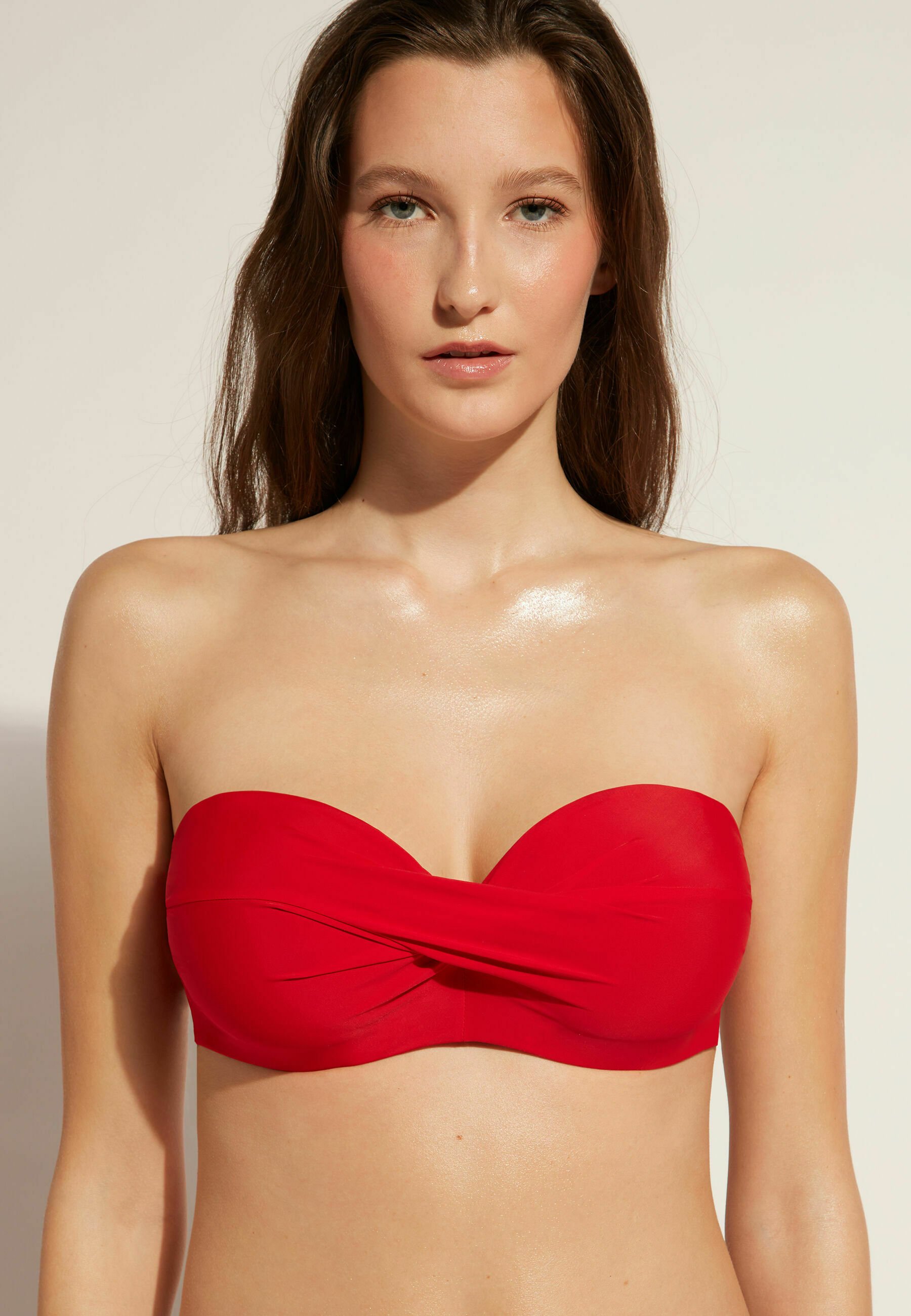 Calzedonia BANDEAU MIT WATTIERUNG INDONESIA BikiniTop summer red
