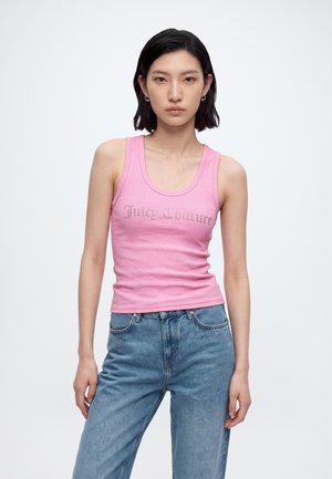Juicy Couture, DIAMANTE VEST - Top - begonia pink
