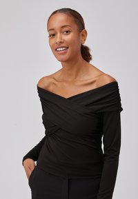 Modström GEORGIA - Pikkade varrukatega topp - black