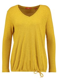 s.Oliver Langarmshirt - dark yellow