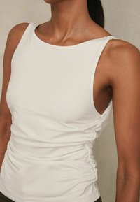 Reiss NADIA RUCHED COWL BACK - Top - white