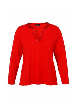 MIT AUSSCHNITT - Tunique - rot