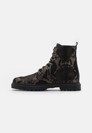 Lace-up ankle boots - plomo