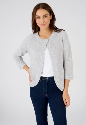 Damart RIBBON KNIT - Chaqueta de punto - gris
