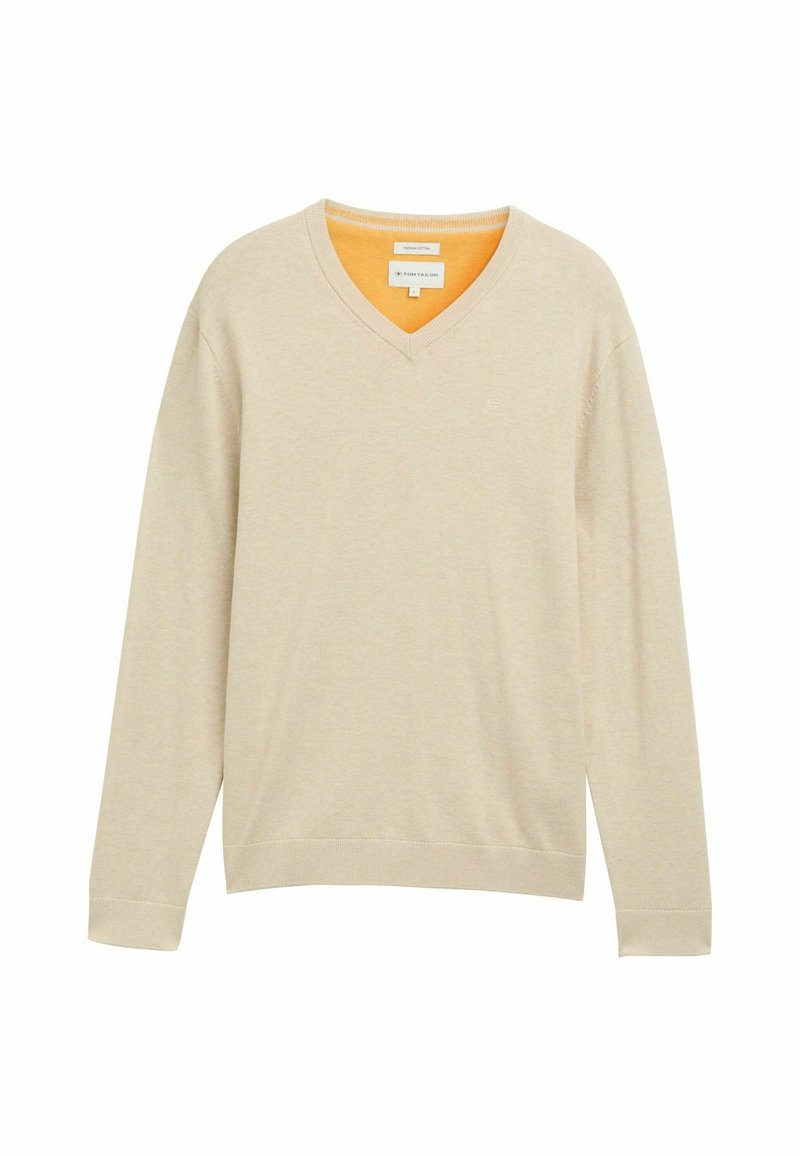 TOM TAILOR Strickpullover beige