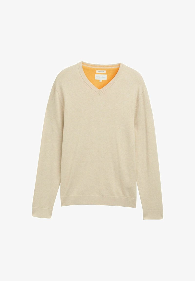 TOM TAILOR Strickpullover beige
