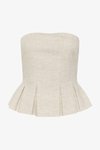 GZRIAVA CORSAGE - Blouse - light sand melange
