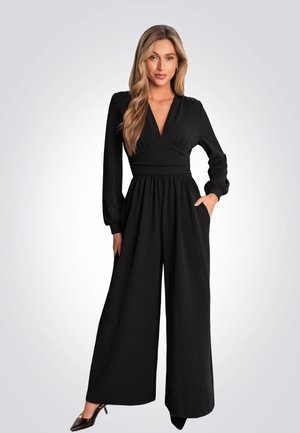 PLUNGING LONG SLEEVE WIDE  - Combinaison - black