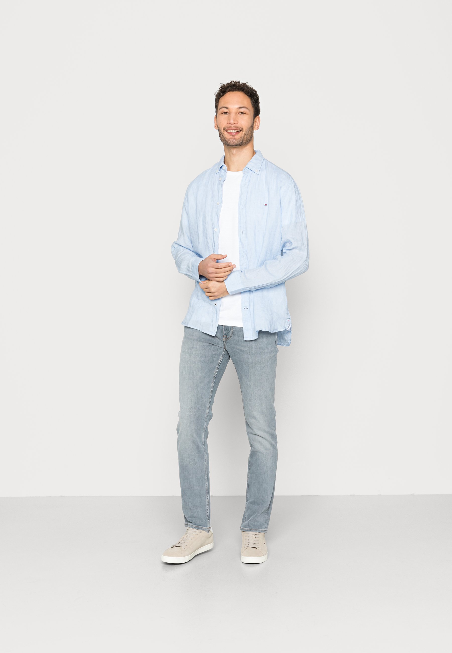 Tommy Hilfiger STRAIGHT DENTON STR PINE GREY - Jeans a sigaretta - pine  grey/grigio denim - Zalando.it