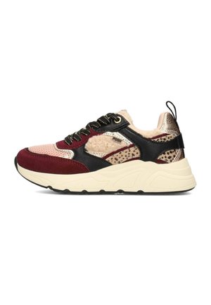 Sneakers laag - red with combination