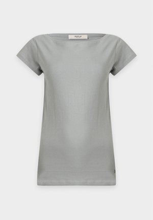 Replay, SLASH NECK - Basic T-shirt - grey