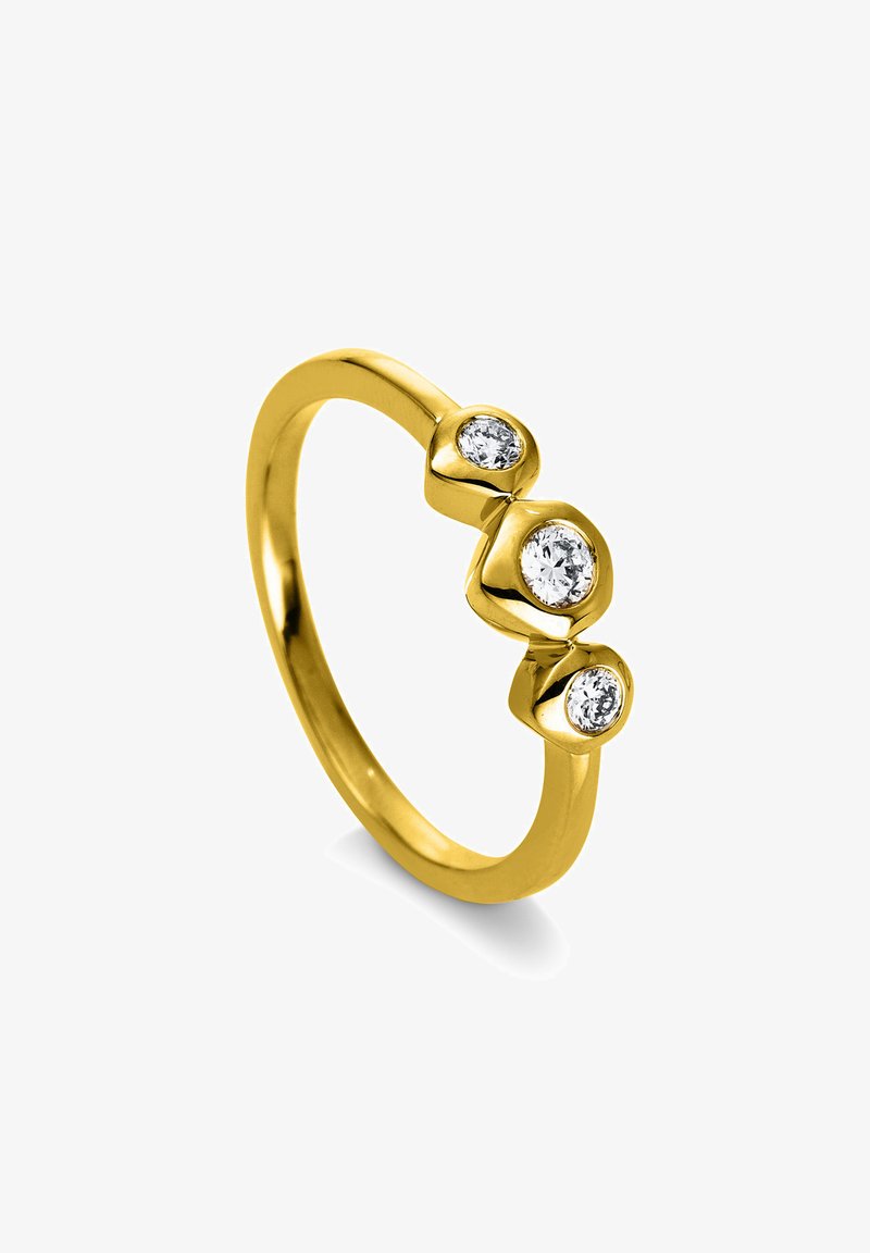 MUAU Schmuck RING 585/14K DIAMANT 0.18CT. - Ring - gelbgoldfarben
