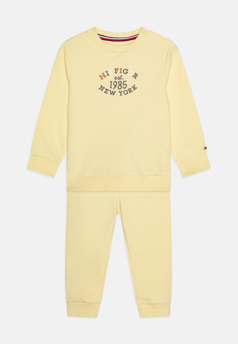 Tommy Hilfiger BABY MONOTYPE OVAL UNISEX SET - Tuta - lemon zest