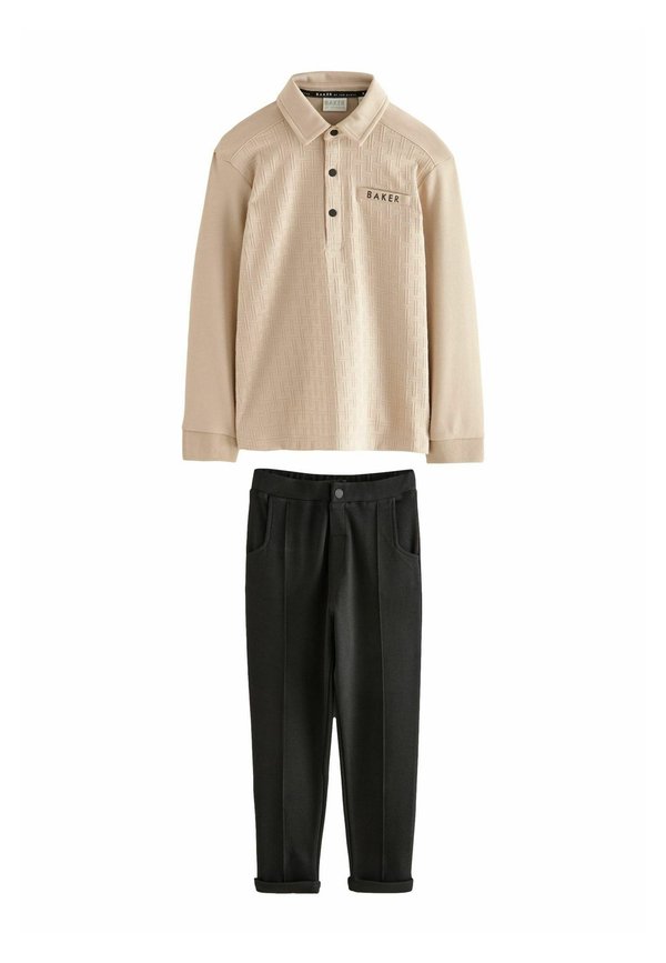 TEXTURED SET REGULAR FIT - Langarmshirt - stone