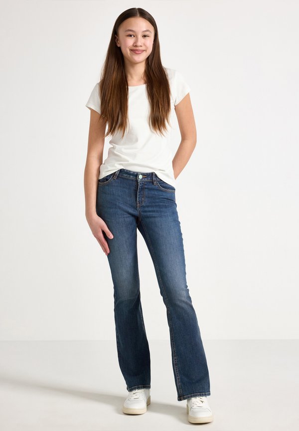 FREJA SUPER STRETCH WAIST - Flared Jeans - denim4