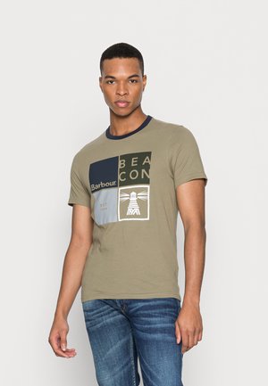 BEACON QUIN TEE - T-shirt med print - moss