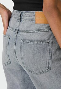 ONLY ONLSONNY HW WIDE - Kratke hlače od trapera - light grey denim