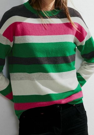 Pullover - metallic green