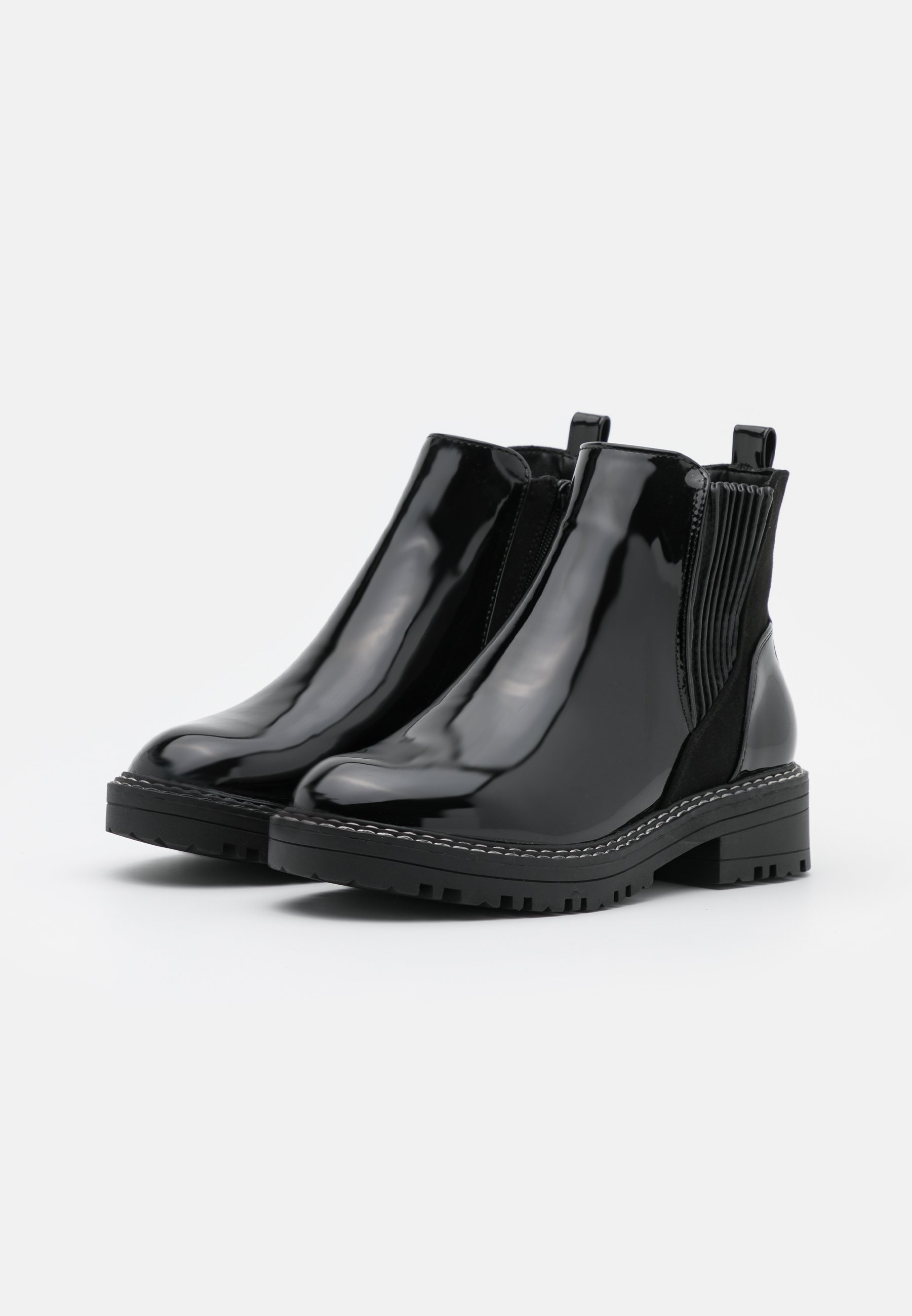 WIDE FIT QUEENIE CHUNKY CHELSEA BOOT Stövletter black WIDE FIT QUEENIE CHUNKY CHELSEA BOOT Stövletter black