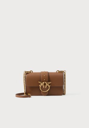 LOVE ONE MINI - Sac bandoulière - marrone/antique gold-coloured