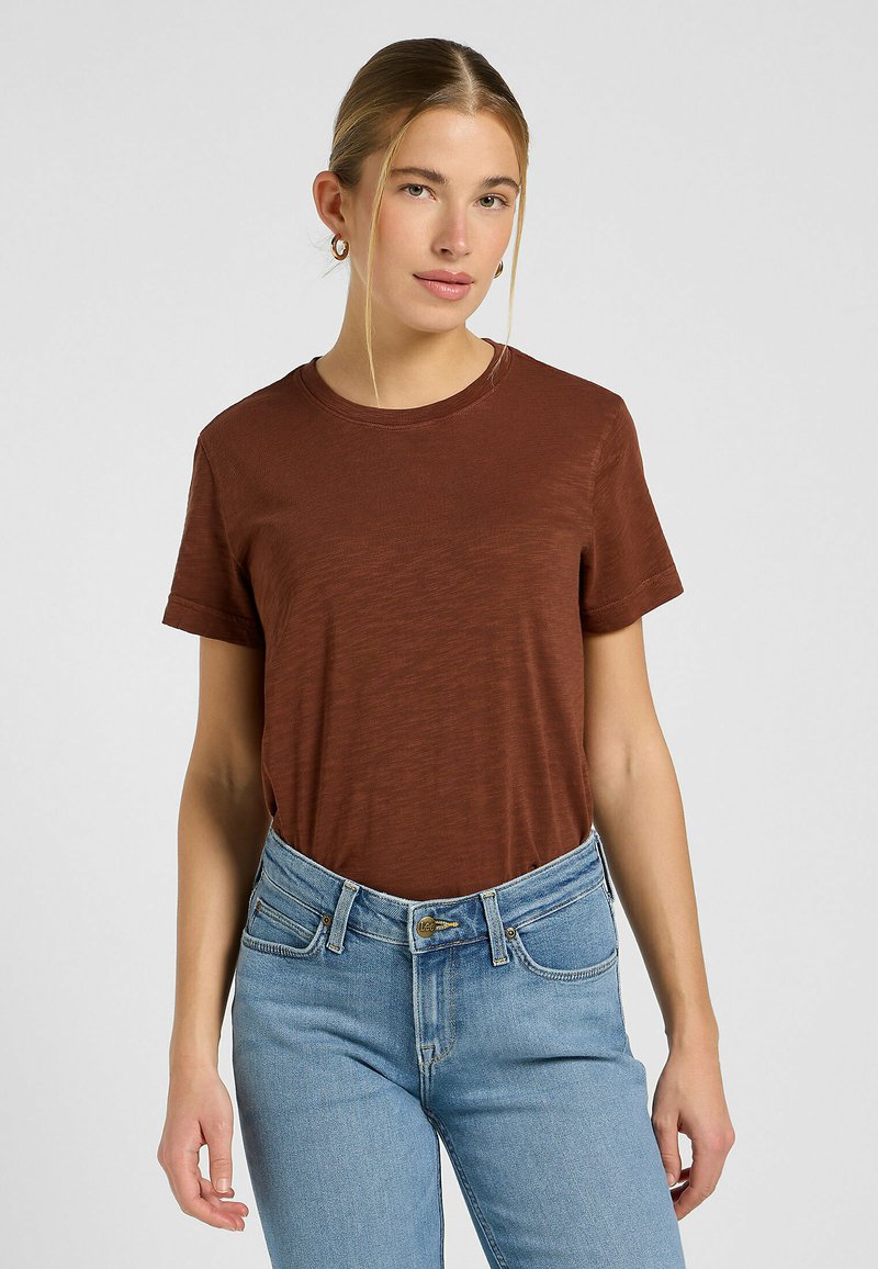 Lee PERFECT TEE - T-shirts basic - luxe brown
