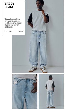 PULL&BEAR Baggy jeans - light blue denim