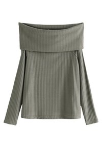 REGULAR FIT - OFF THE SHOULDER - Trui - green