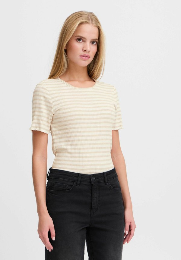 IHCELLA - Print T-shirt - oatmeal stripe