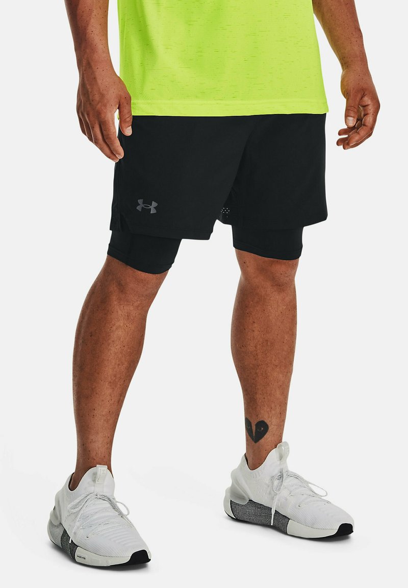 Under Armour - VANISH 2IN1 - Sportiniai šortai - black, Padidinti