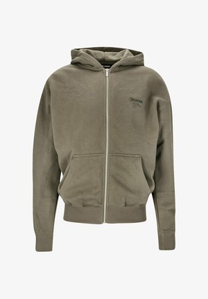 Pegador, Sweatjakke - washed faded olive grün oliv