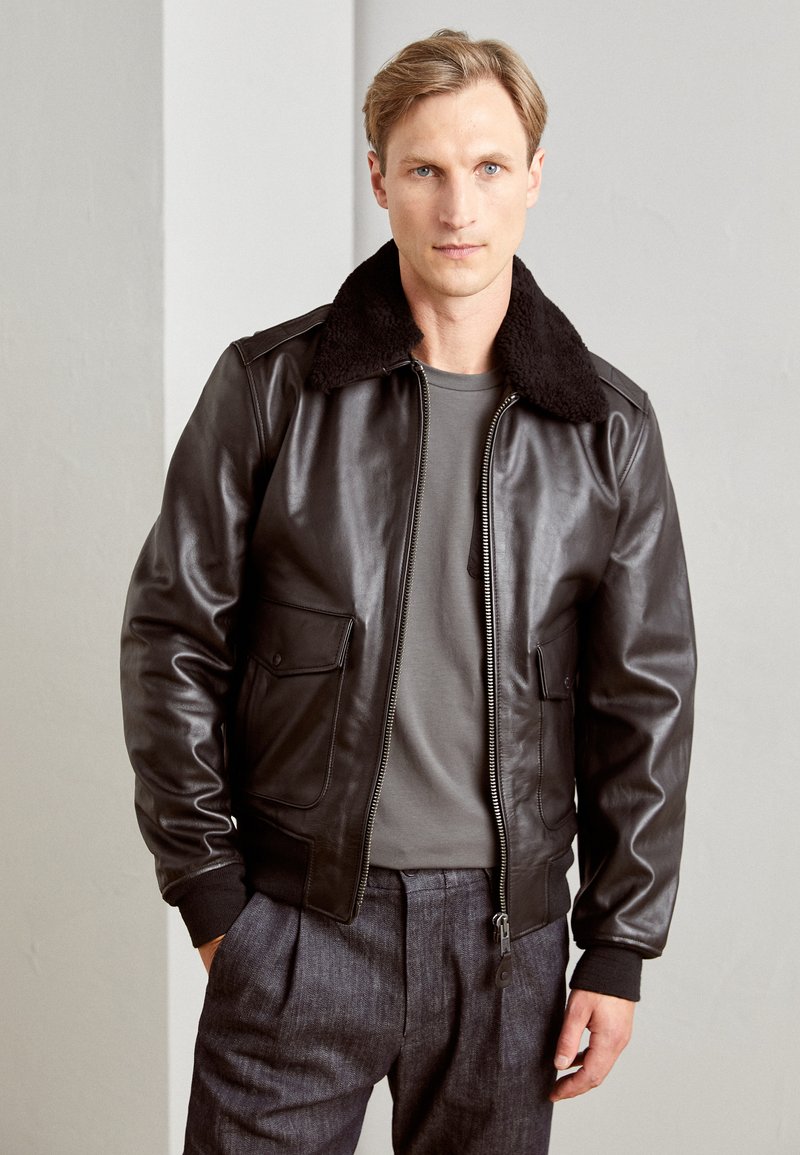 Schott Bomber Jacket - black - Zalando