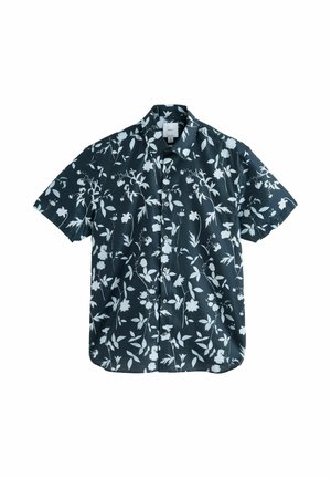 REGULAR FIT - SHORT SLEEVE - Hemd - blue textured floral