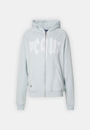 PEQUS MYTHIC LOGO ZIP HOODIE UNISEX - Felpa con zip - sky blue