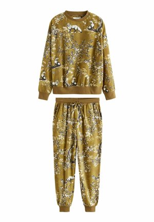 REGULAR FIT - COSY LONG SLEEVE  SET - Nattøj sæt - olive green fox