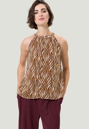 MIT ANIMAL PRINT - Blouse - beach sand