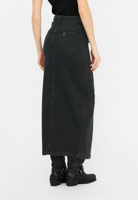 LIU JO WITH BELT - Jupe trapèze - black denim