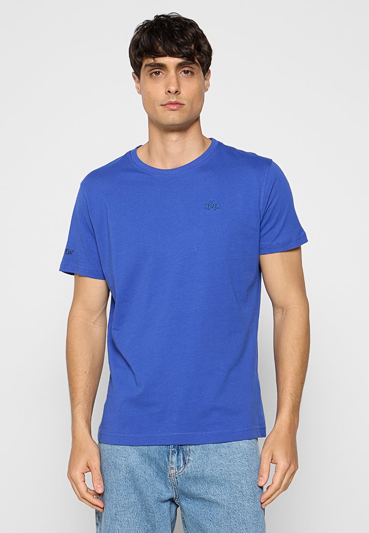 LA MARTINA T-shirt basic koningsblauw