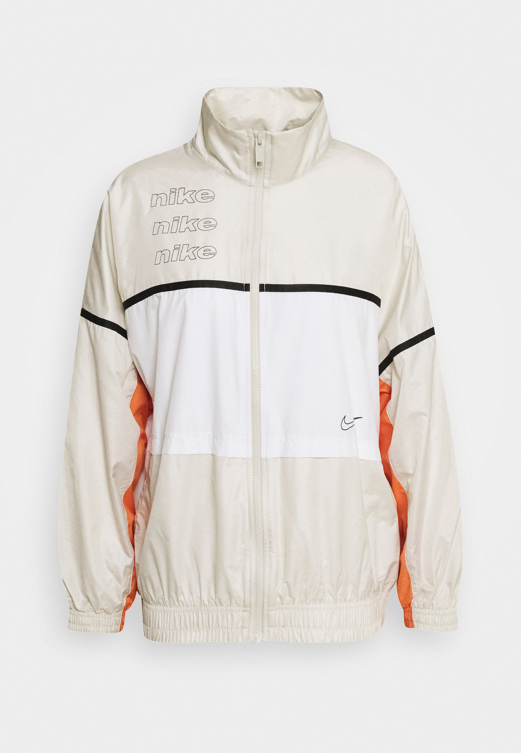 Nike Sportswear ARCHIVE RMX Laufjacke light bonewhite Nike Sportswear Sweatshirt 'ARCHIVE RMX' in orange