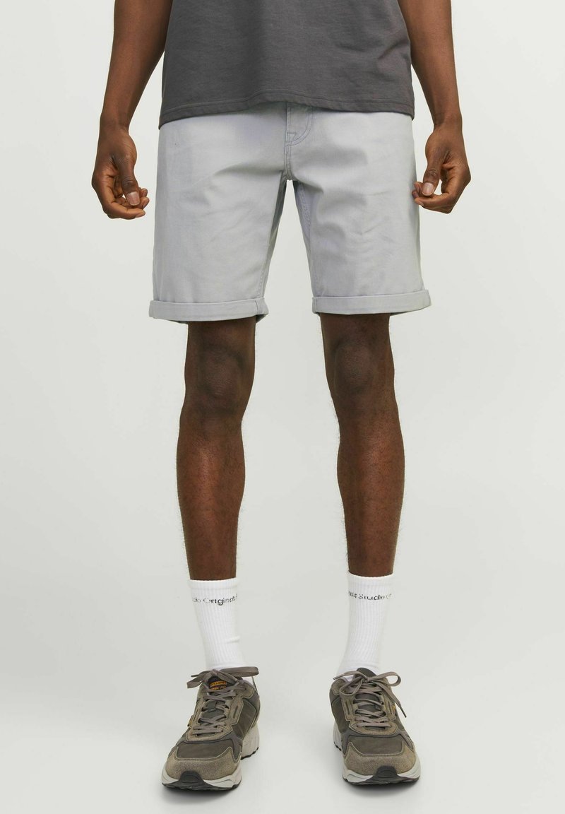Jack & Jones STRICK ORIGINAL - Kratke hlače od trapera - ultimate grey