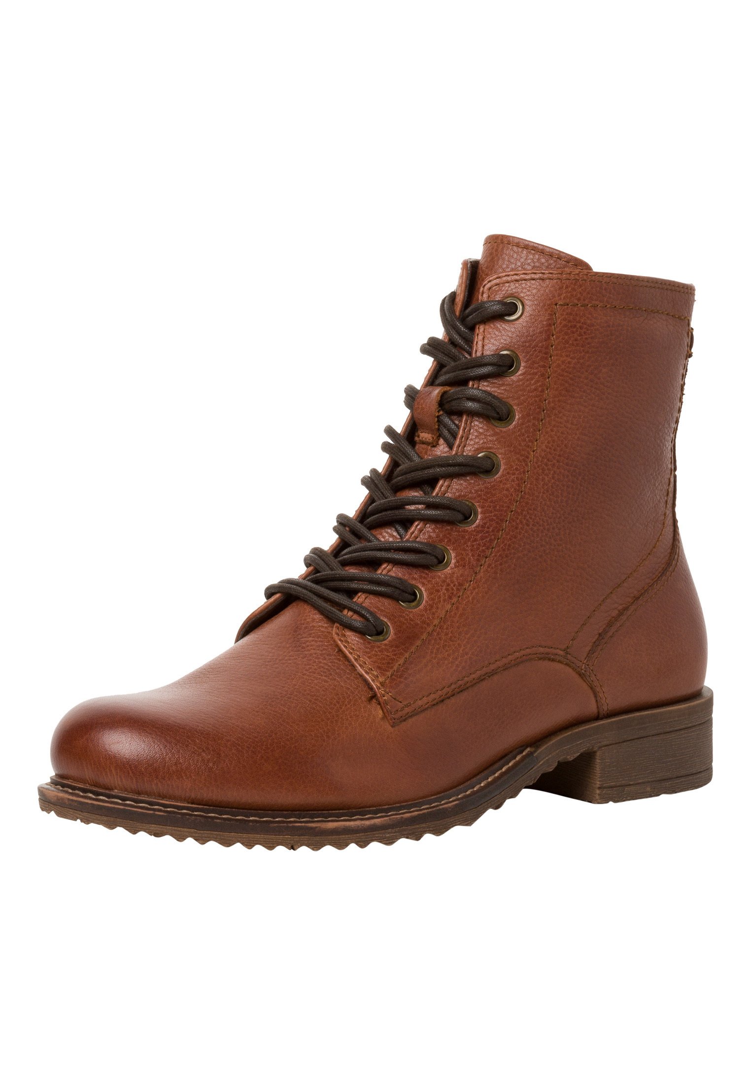 Tamaris Enkellaarsjes met plateauzool - cognac - Zalando.nl