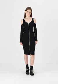 Elisabetta Franchi DRESS - Abito in maglia - nero