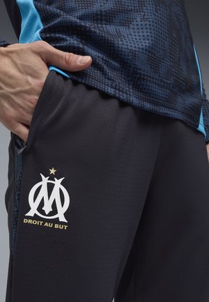 OLYMPIQUE MARSEILLE TRAINING PANTS POCKETS - Pantalon de survêtement - new navy puma white