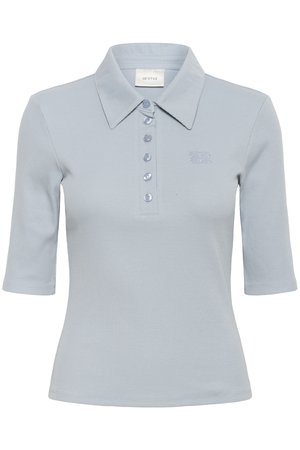 Gestuz DREW - Polo shirt - grey blue