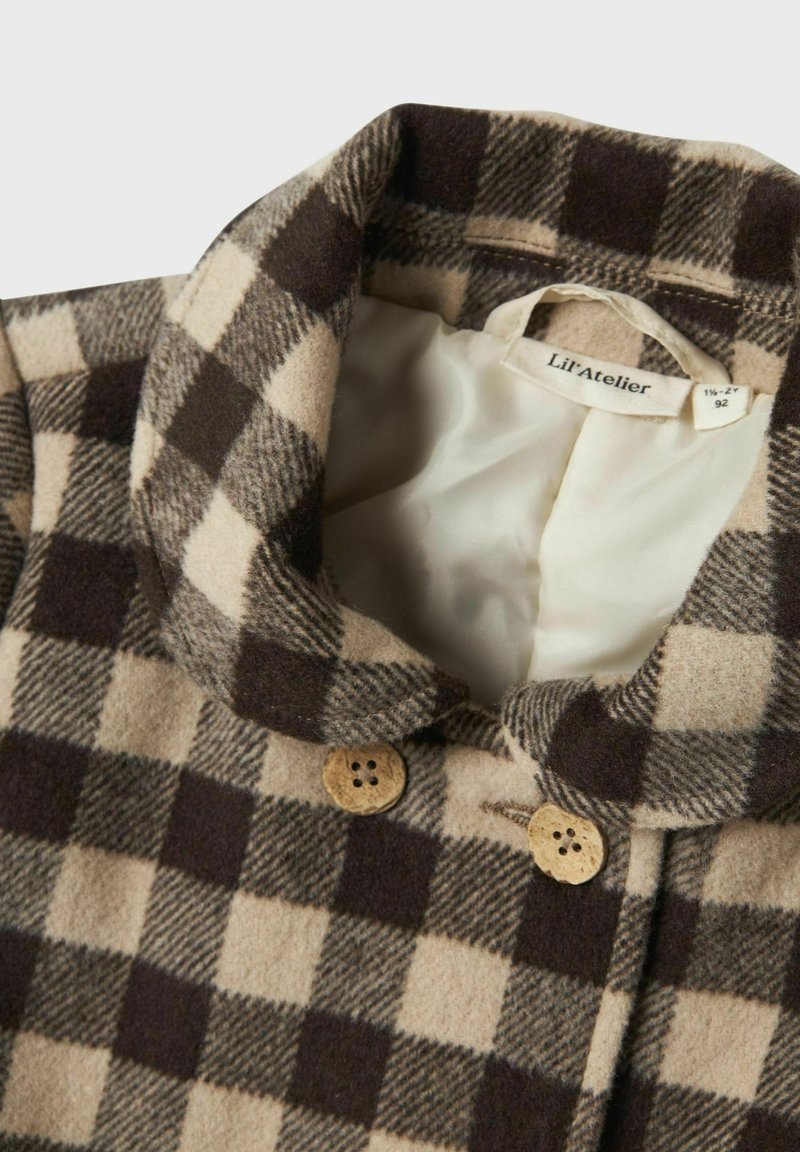 Lil' Atelier Klassischer Mantel turtledove/weiß