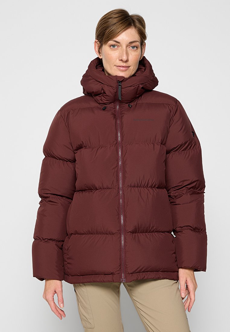 Peak Performance Gewatteerde jas donkerbruin Peak Performance Gewatteerde jas donkerbruin