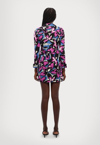 Diane von Furstenberg ALARICA DRESS - Dienas kleita - fishnet floral purple blush