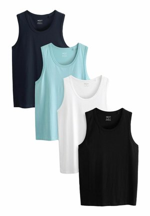 Next 4 PACK REGULAR FIT - Top - black navy white blue